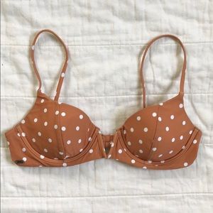 Orange Ripcurl Polkadot Bikini Top!